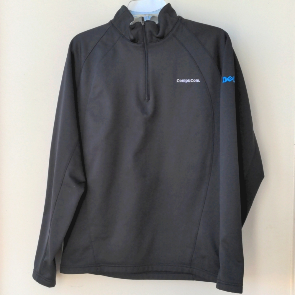Men's Dell CompuCom long sleeve 1/4 zip pullover